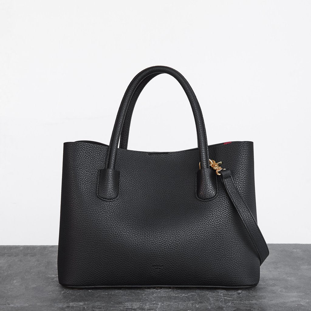 Cher Tote with Signet in Black