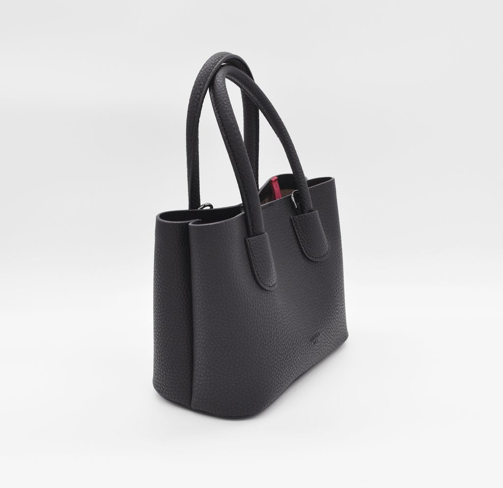 Cher Tote Micro with Signet in Black