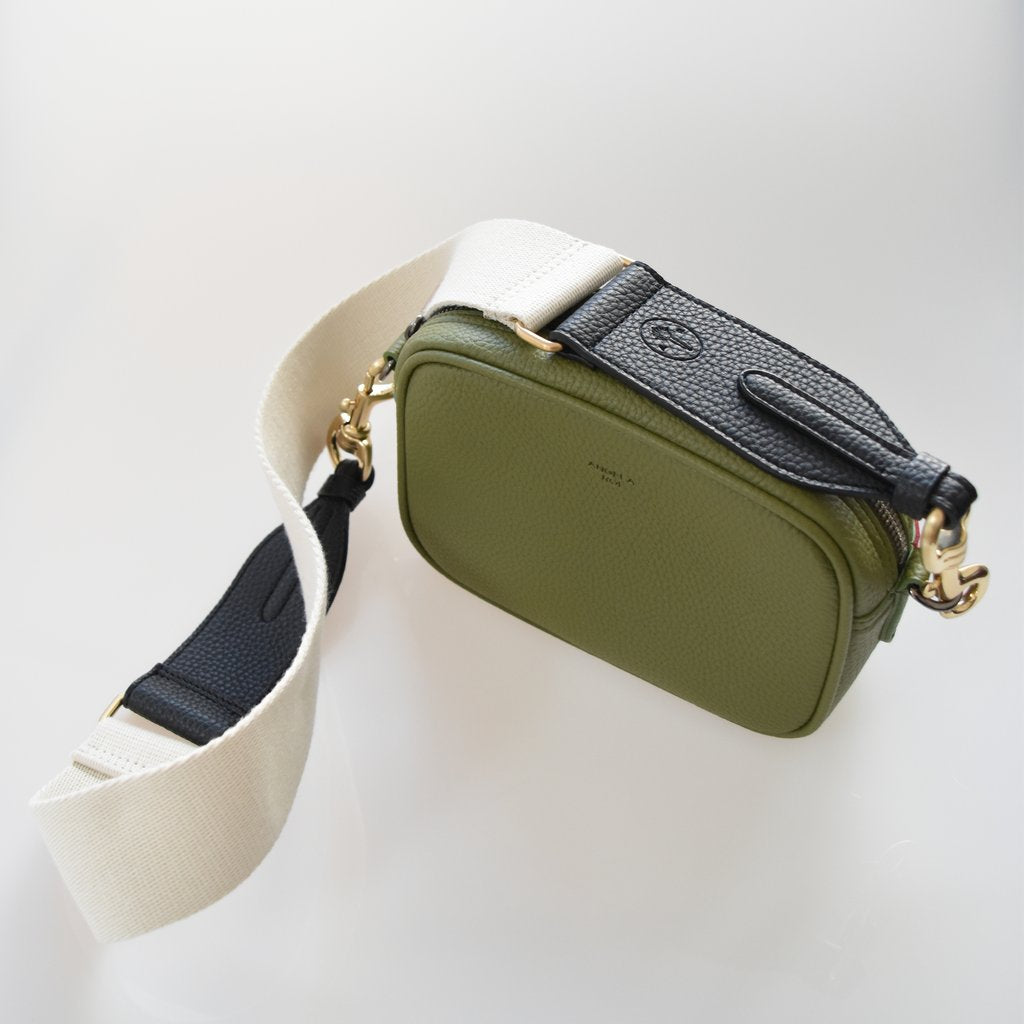 Grace Micro Crossbody with Signet in Olive