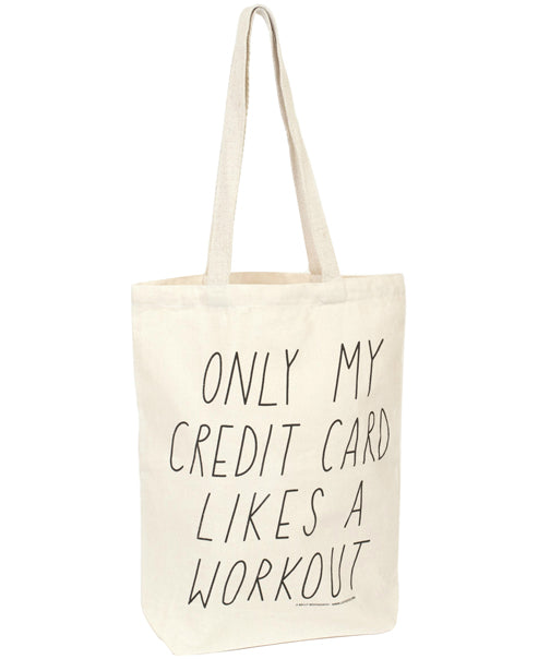 Talented Totes My Credit Card canvas tote
