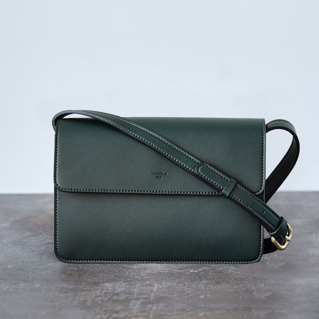 Hamilton Crossbody with Signet in Deep Olive