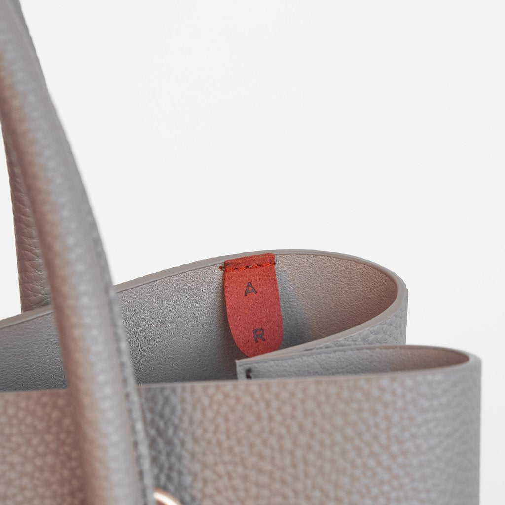 Cher Tote with Signet in Light Mud Grey