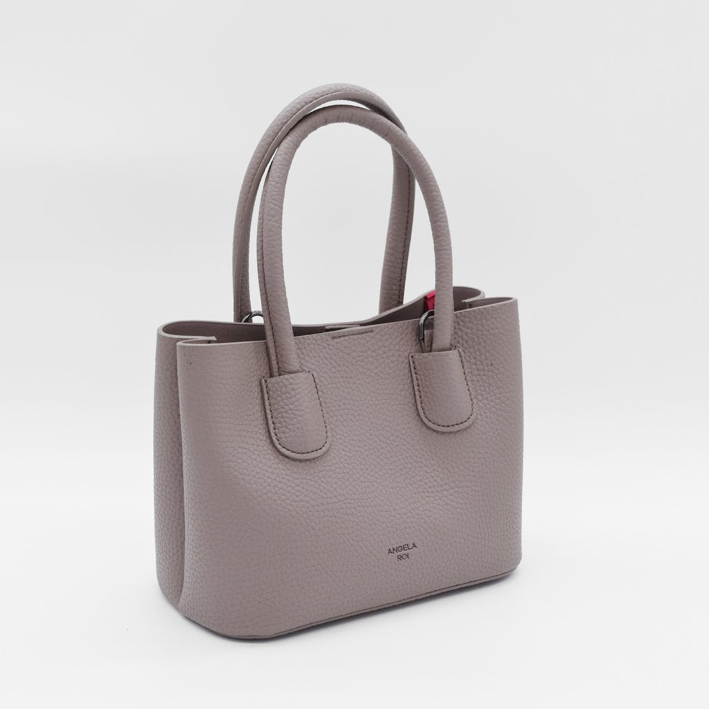 Cher Tote Micro with Signet in Light Mud Grey