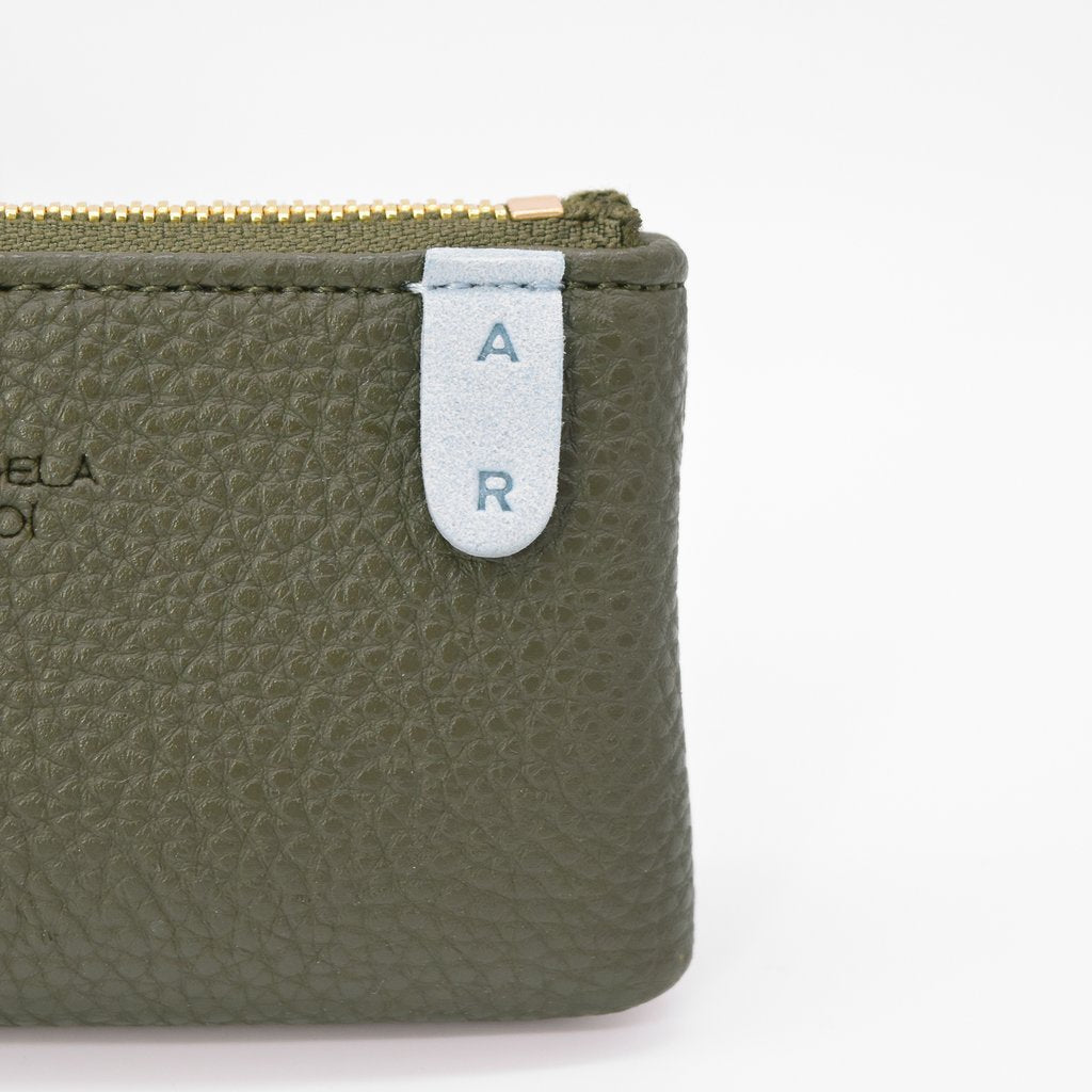 Zuri Card Pouch with Signet in Olive