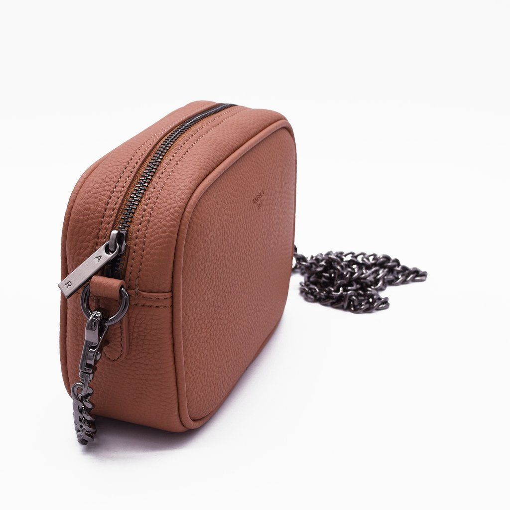 Grace Micro Crossbody with Signet in Apricot