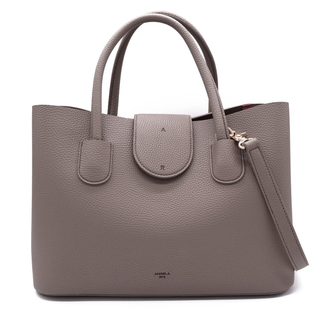 Cher Tote 20 Crossbody with Signet in Light Mud Grey