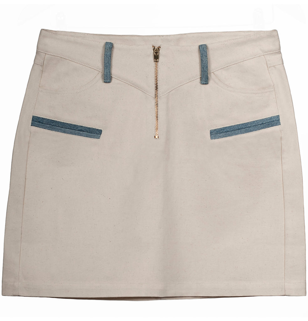 Miakoda Organic Cotton Mini Skirt, front view