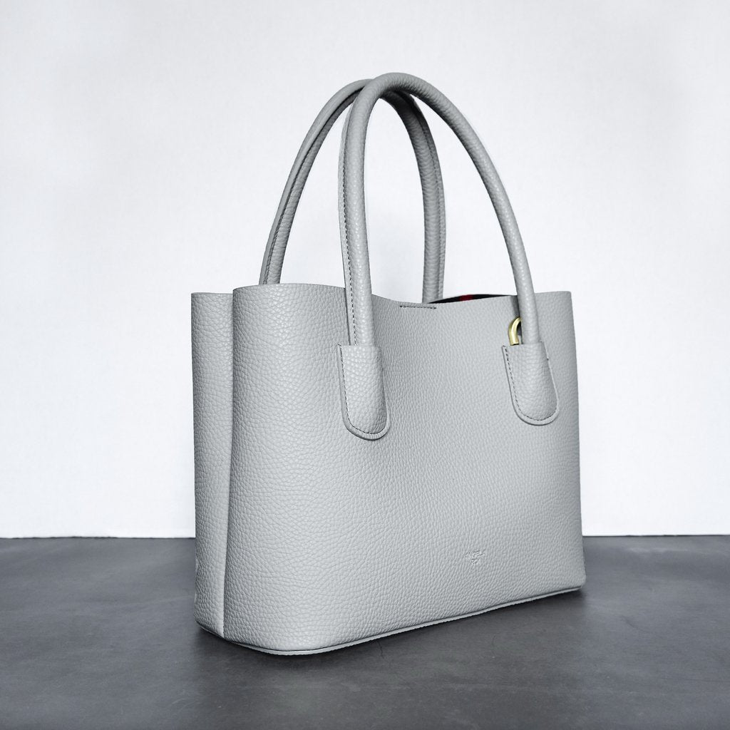 Cher Tote Mini with Signet in Light Grey
