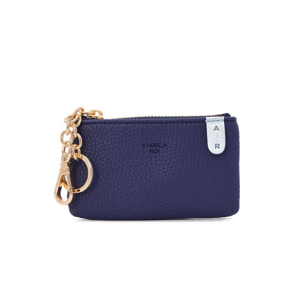Zuri Card Pouch with Signet in Blue