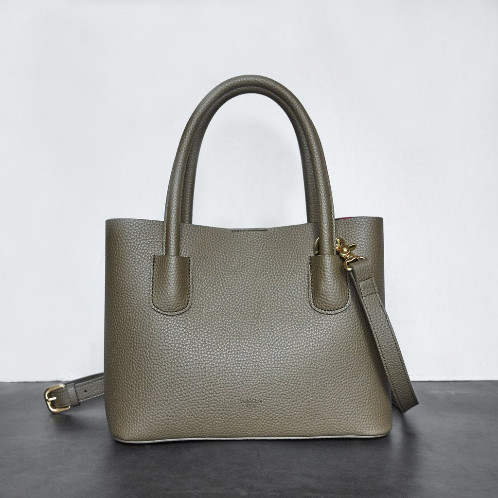 Cher Tote Mini with Signet in Ash Brown