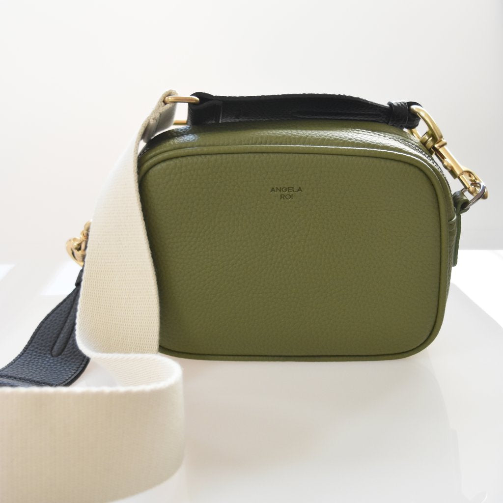 Grace Micro Crossbody with Signet in Olive