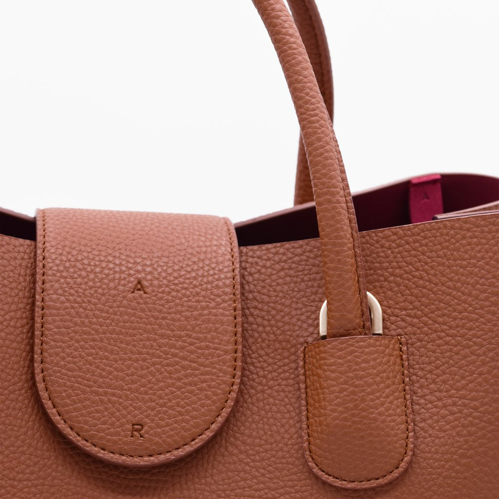 Cher Tote 20 Crossbody with Signet in Brown