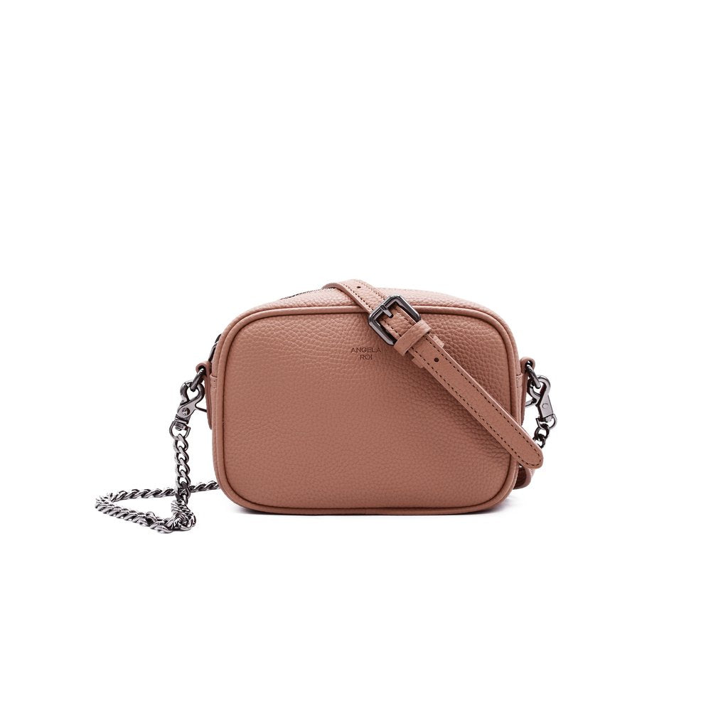 Grace Micro Crossbody with Signet in Apricot