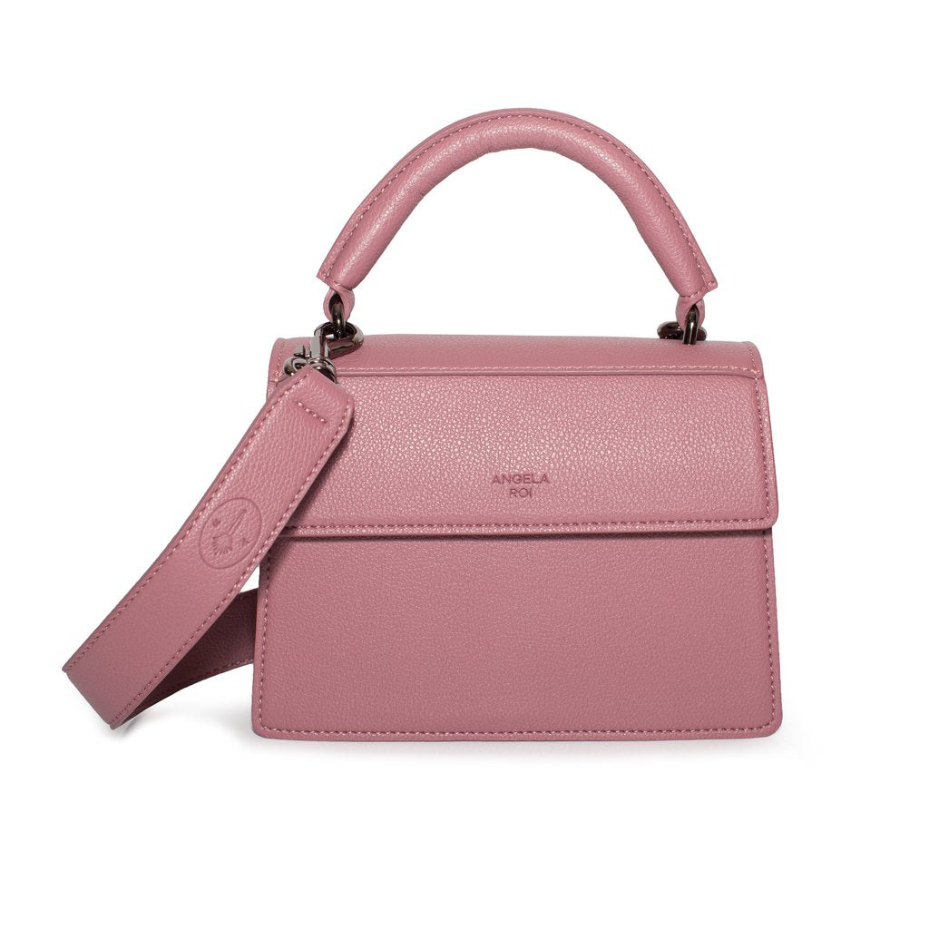 Hamilton Satchel Micro with Signet in Nude Pink