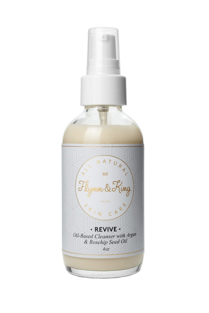 Flynn & King Revive Oil-Based Cleanser with Argan and Rosehip Seed Oil, 4 oz size
