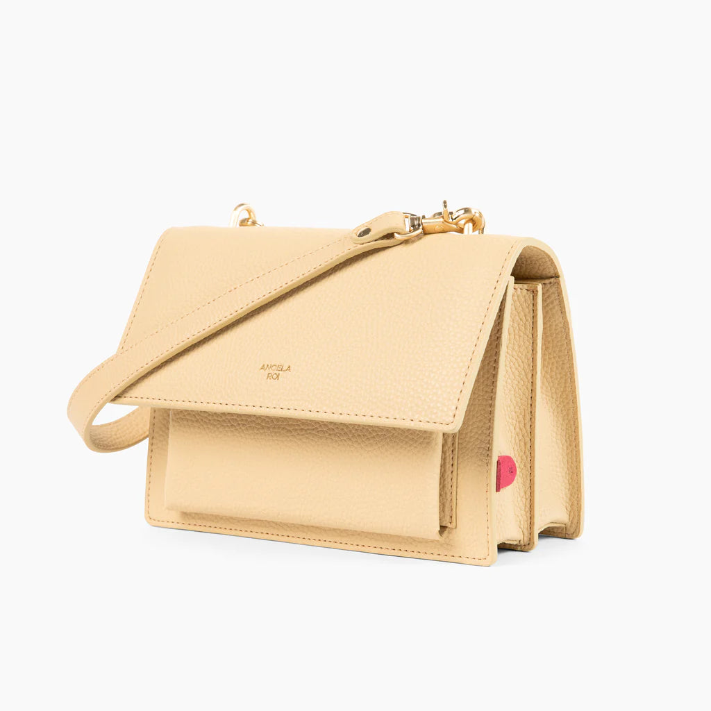 Eloise Satchel with Signet in Creme